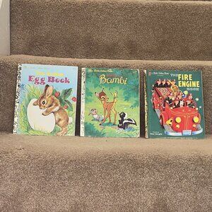 THE GOLDEN EGG BOOK Bambi THE FIRE ENGINE BOOK Little Golden MARGARET W. BROWN